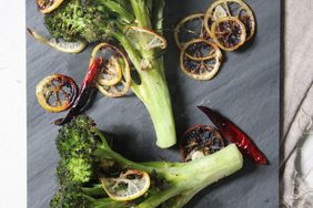 Whole Roasted Broccoli with Lemon and Chiles