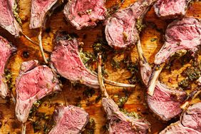 Garlic-Crusted Roast Rack of Lamb