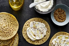 Lachuch with Labneh and Za’atar