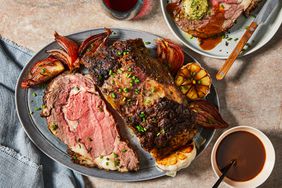 Garlic butter prime rib