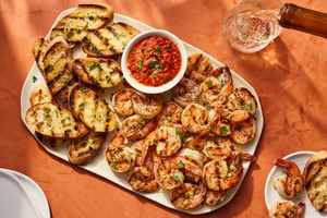 Grilled Shrimp Cocktail with Fresh Tomato Cocktail Sauce