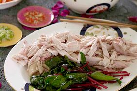 Hainan Chicken with Rice and Two Sauces