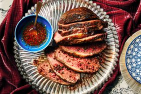 Picanha Steak with Pink Peppercorn Brown Butter ad Chive Sauce
