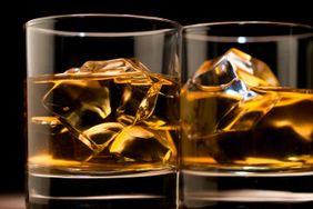 Two whiskies on the rocks