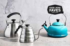 top stovetop kettles sitting on a table
